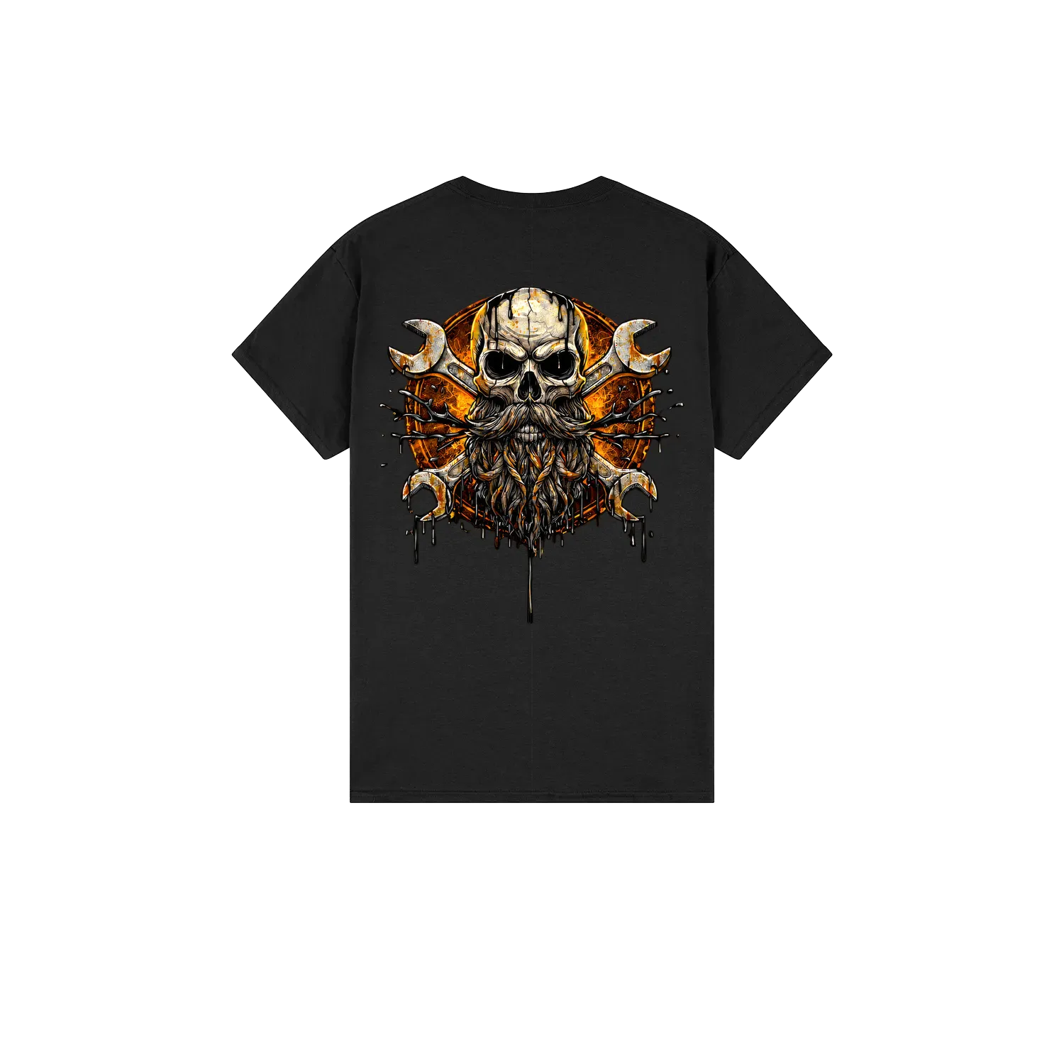 Black back flat lay