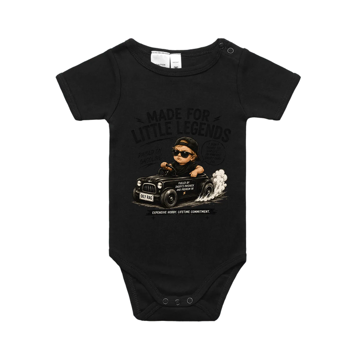 Black front flat lay