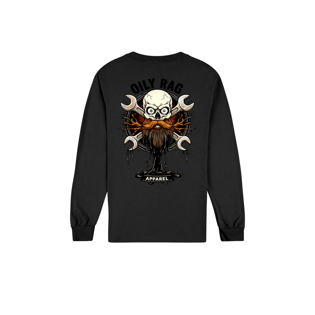 Black back flat lay