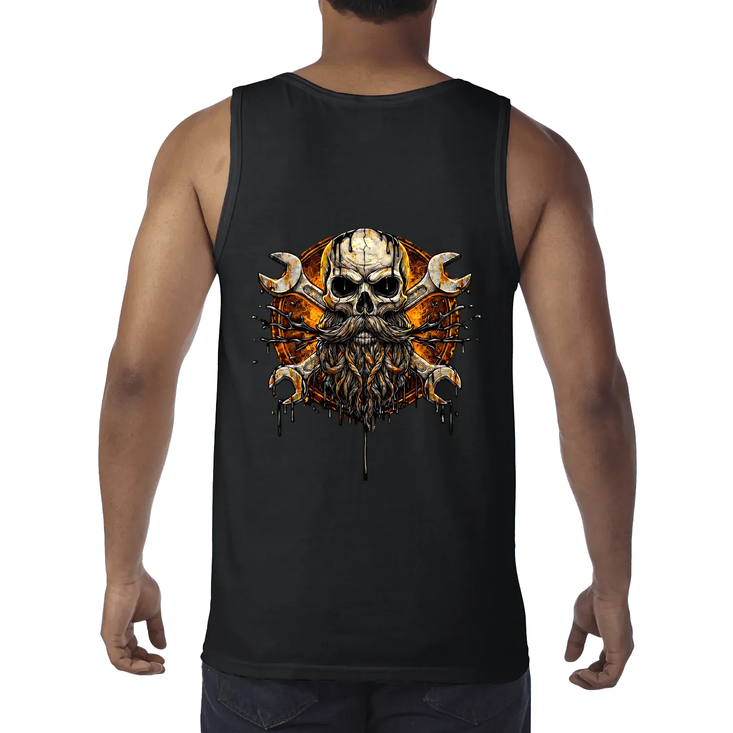 Black back flat lay