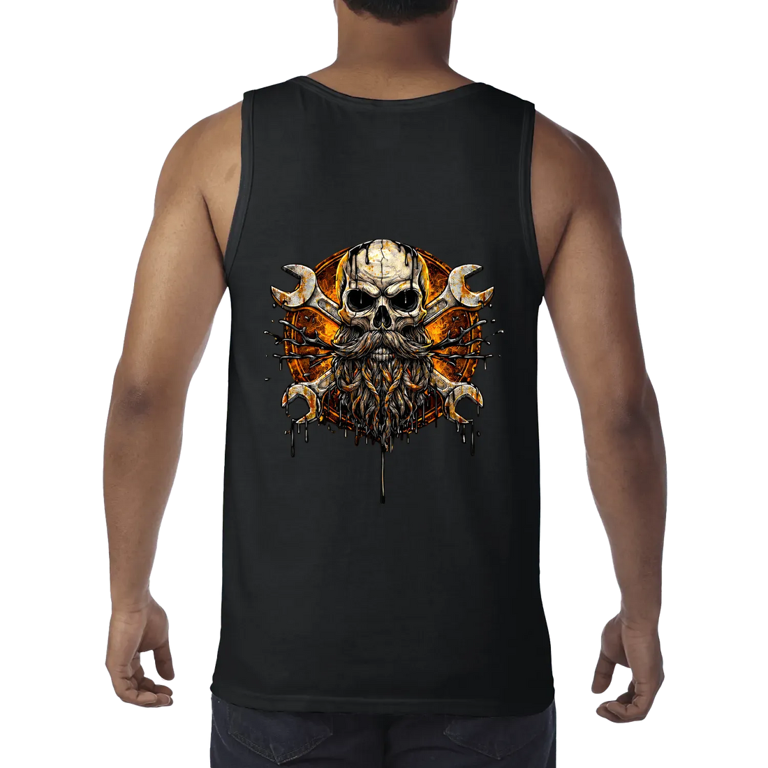 Black back flat lay