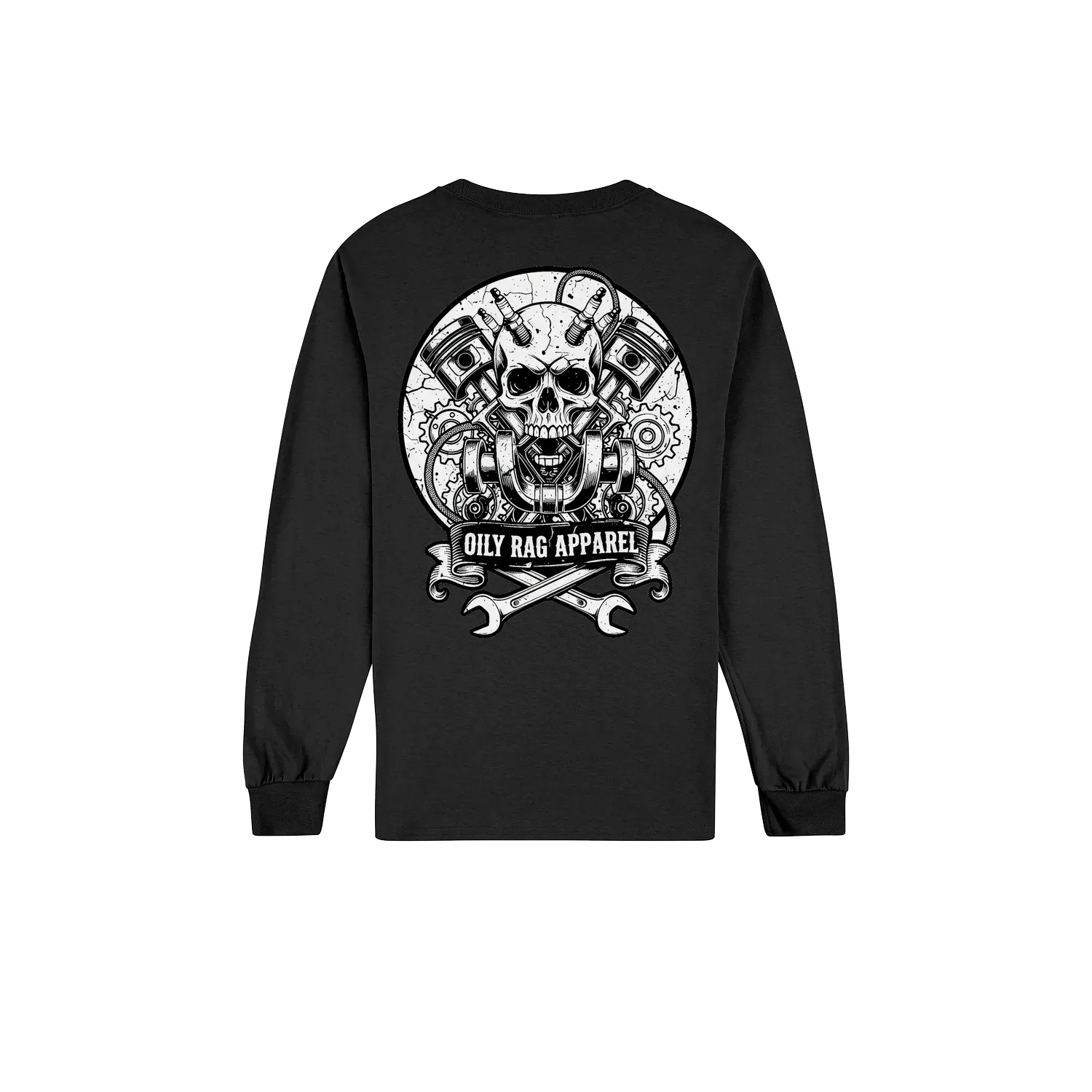 Black back flat lay