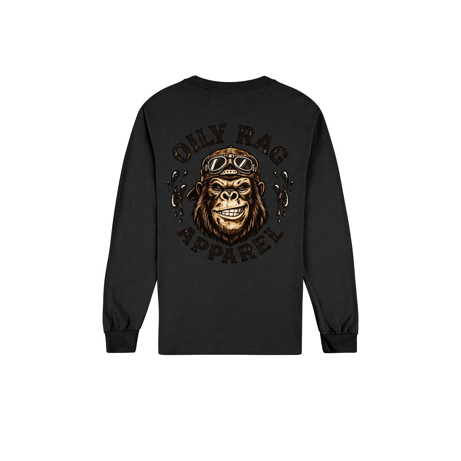 Black back flat lay