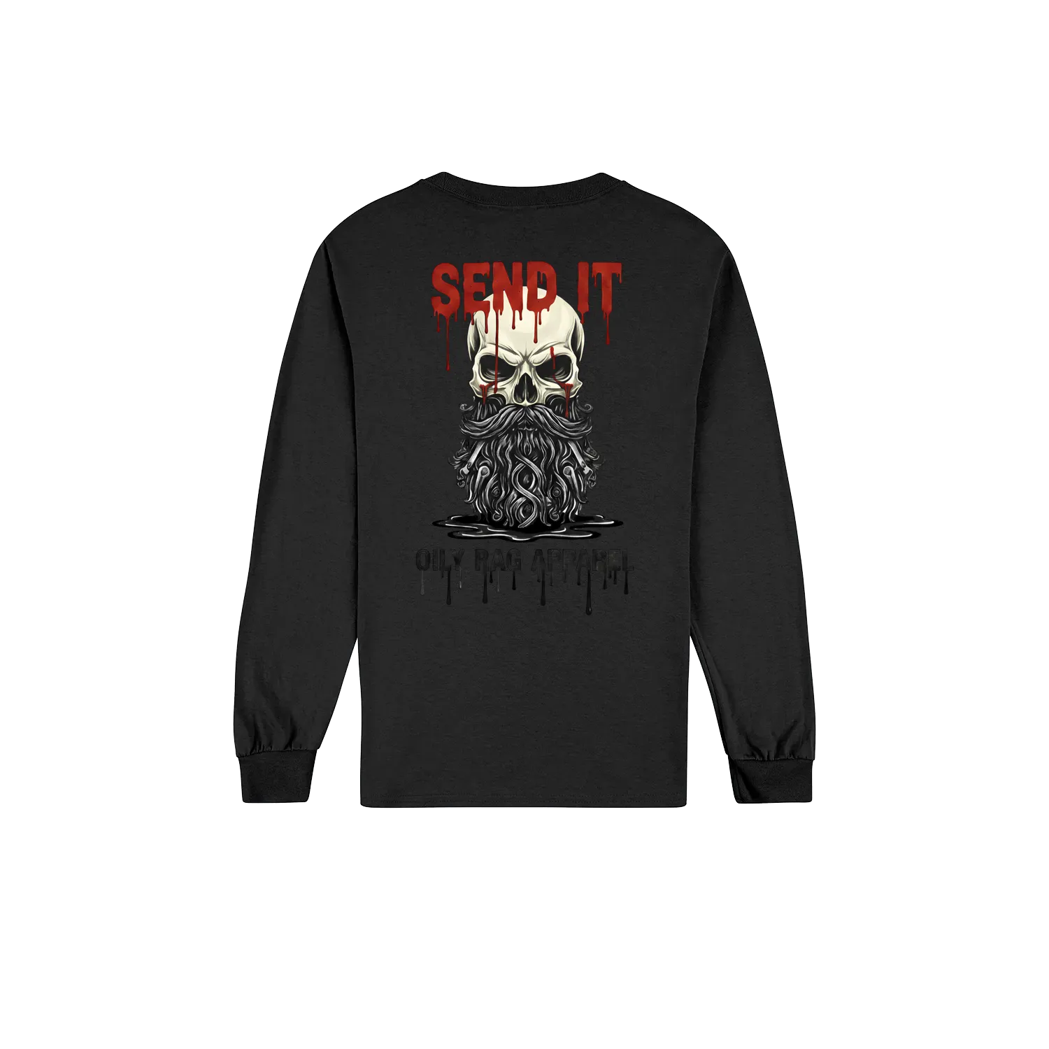 Black back flat lay