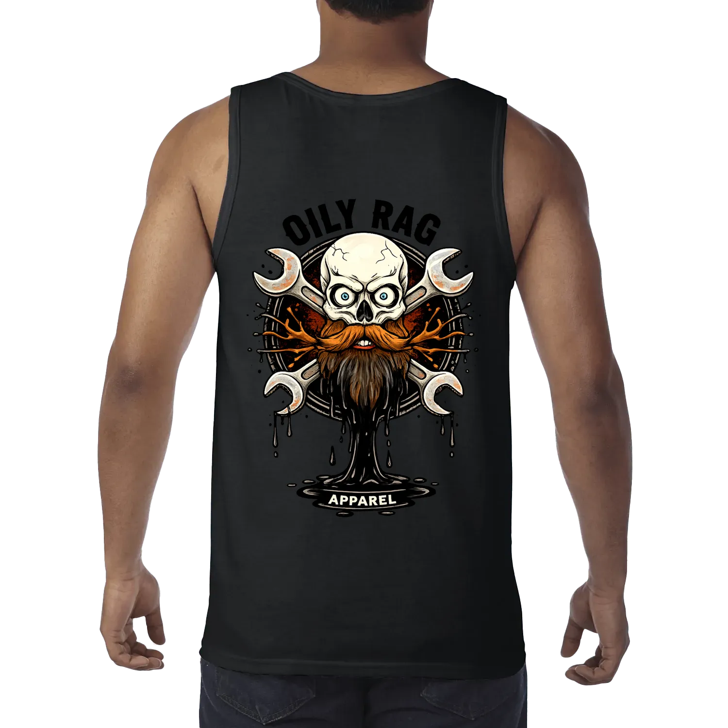 Black back flat lay