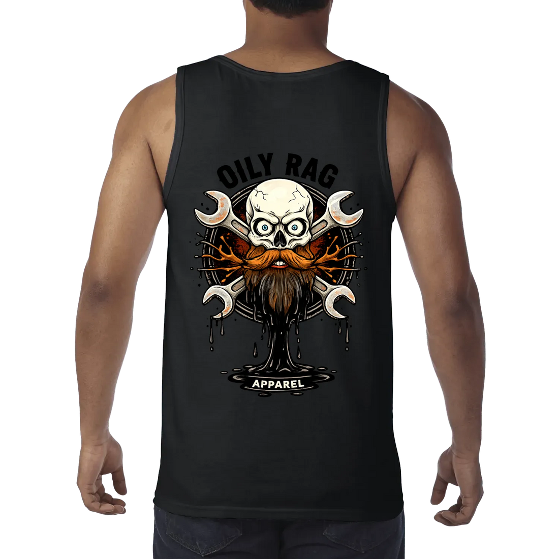 Black back flat lay
