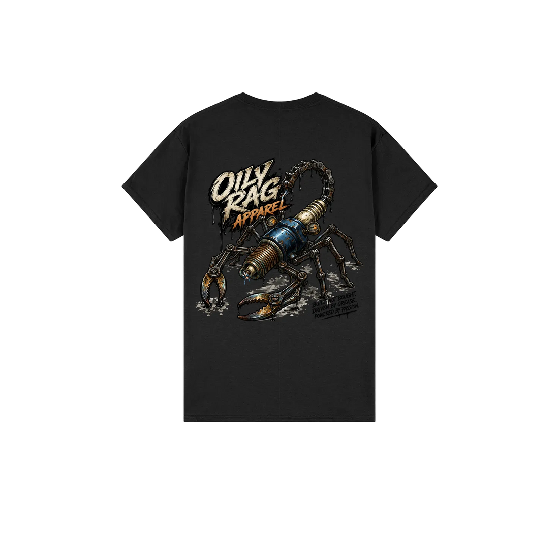 Black back flat lay