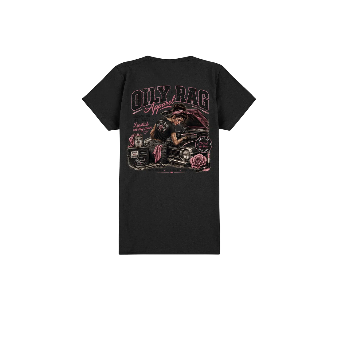 Black back flat lay
