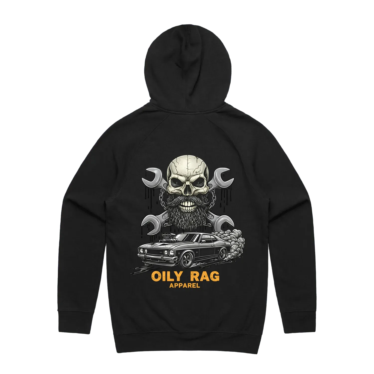 Black back flat lay