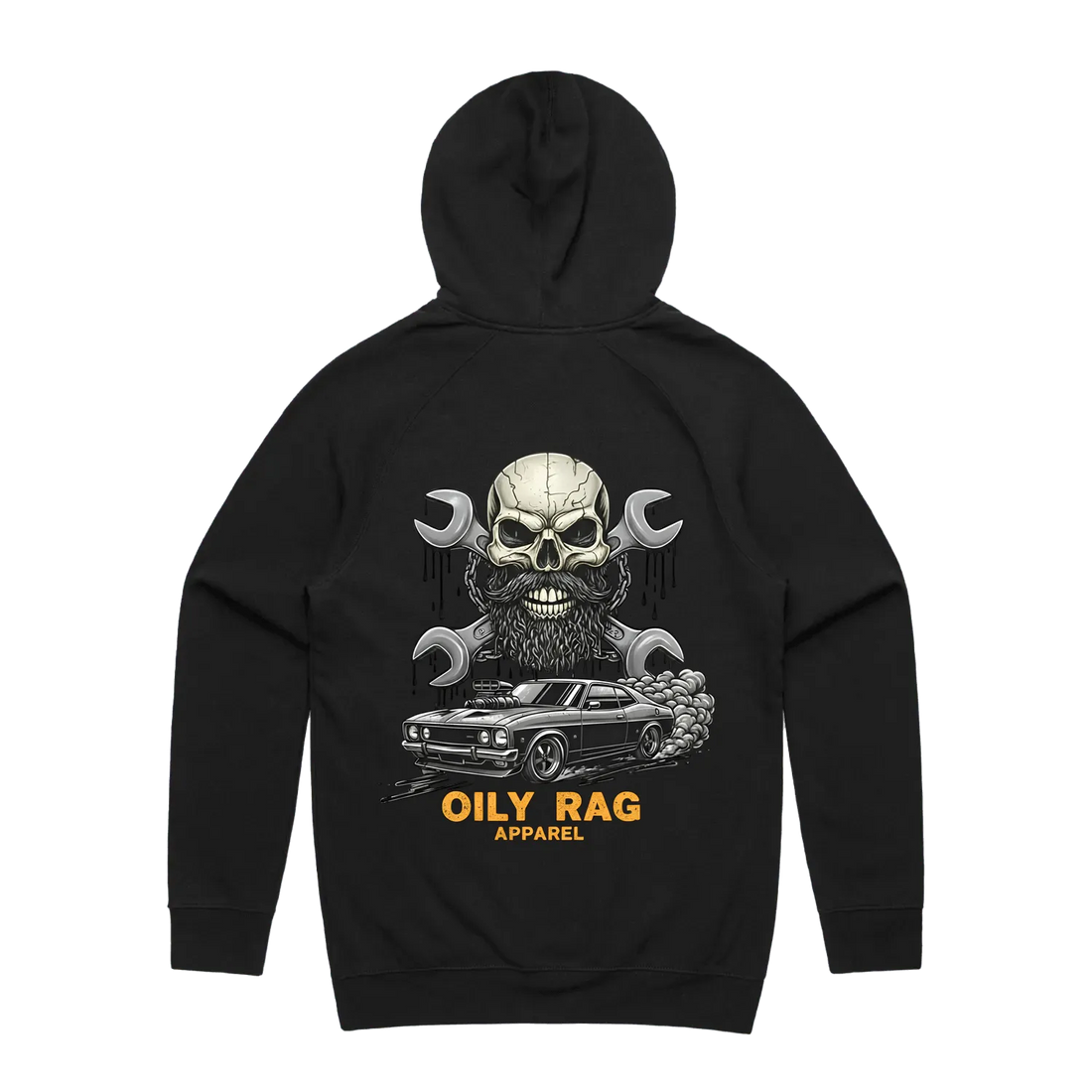 Black back flat lay