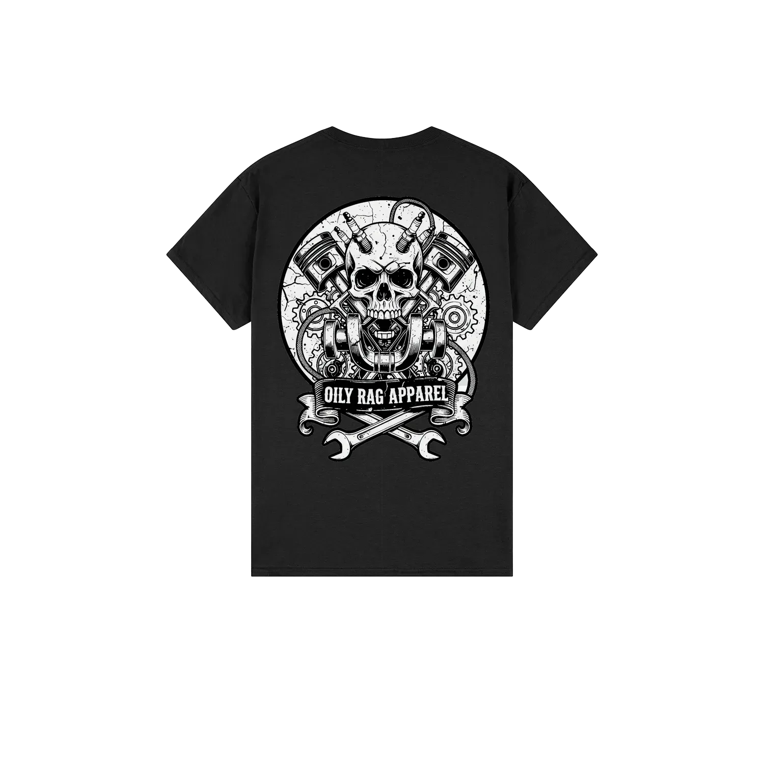 Black back flat lay