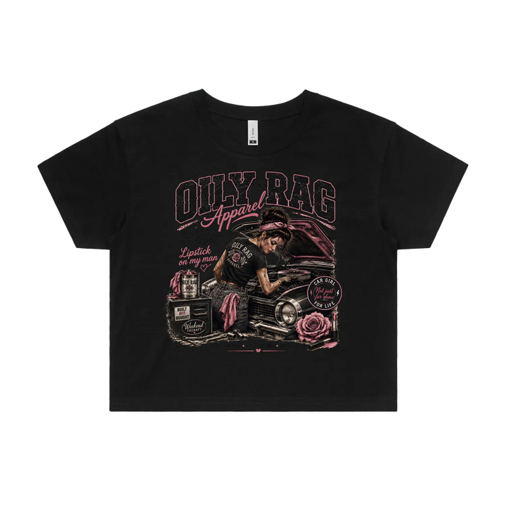 Black front flat lay