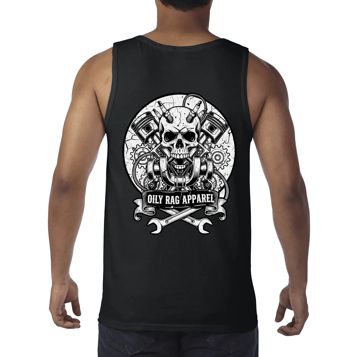 Black back flat lay