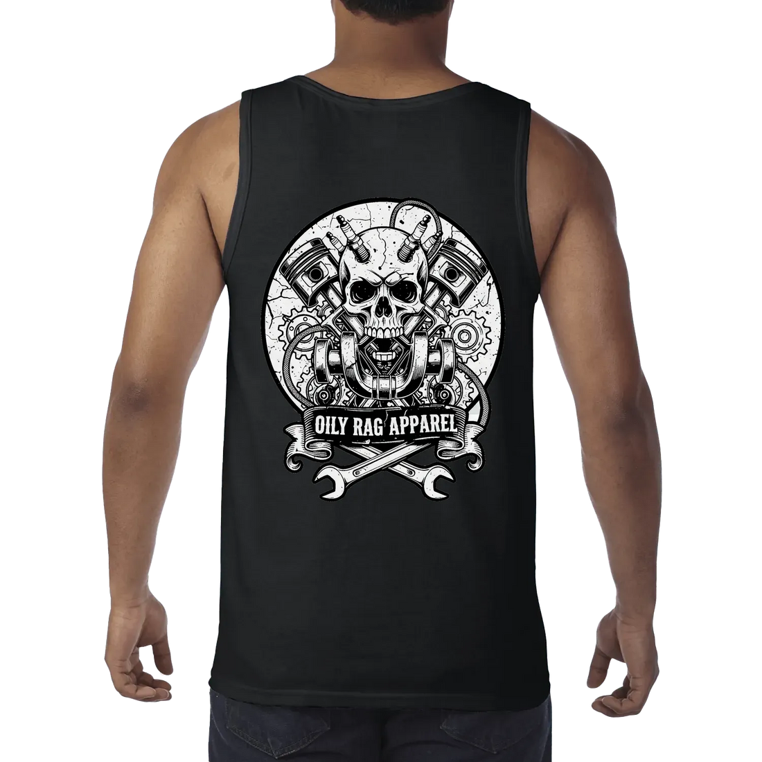 Black back flat lay