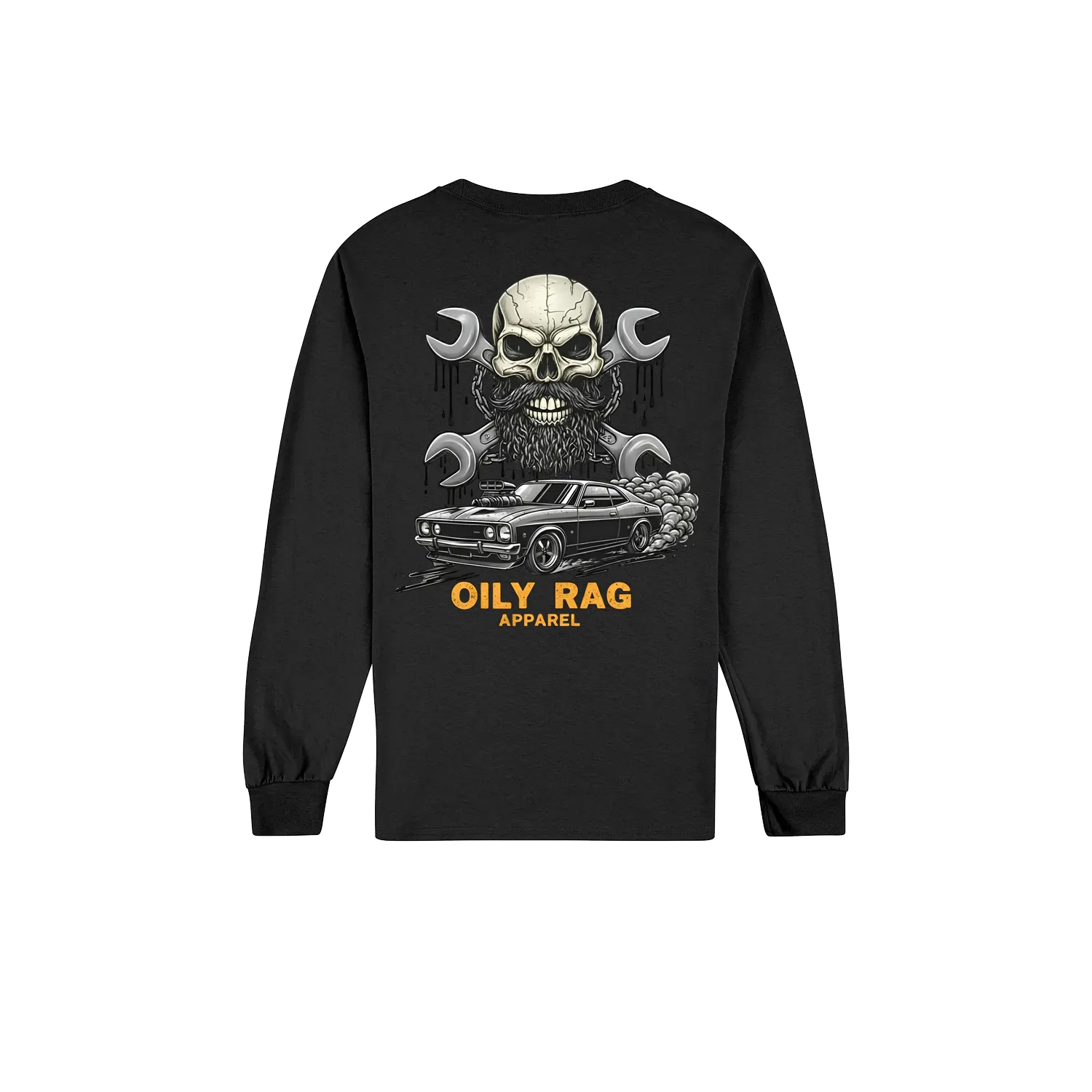 Black back flat lay