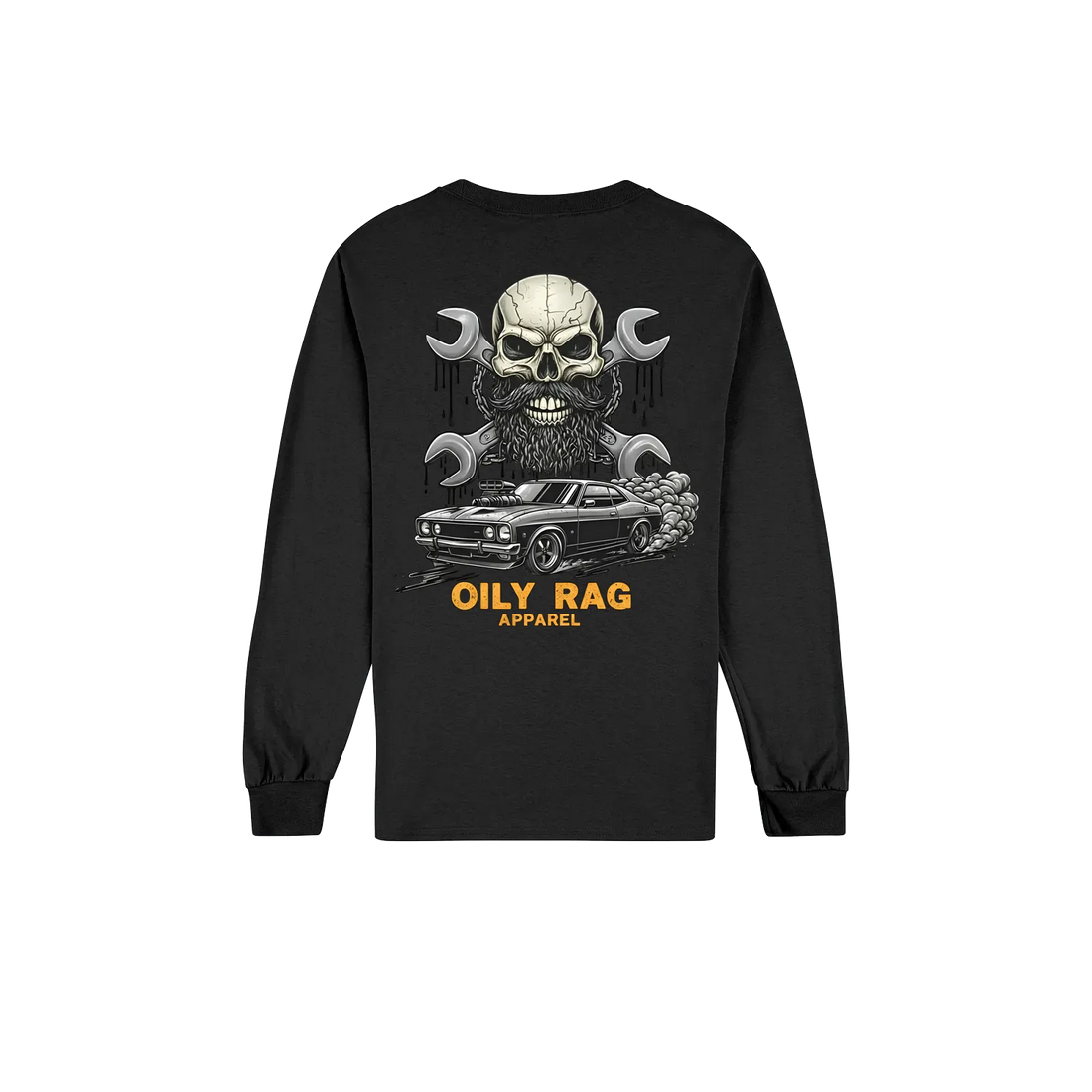 Black back flat lay