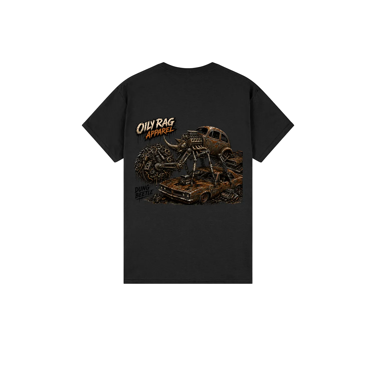 Black back flat lay