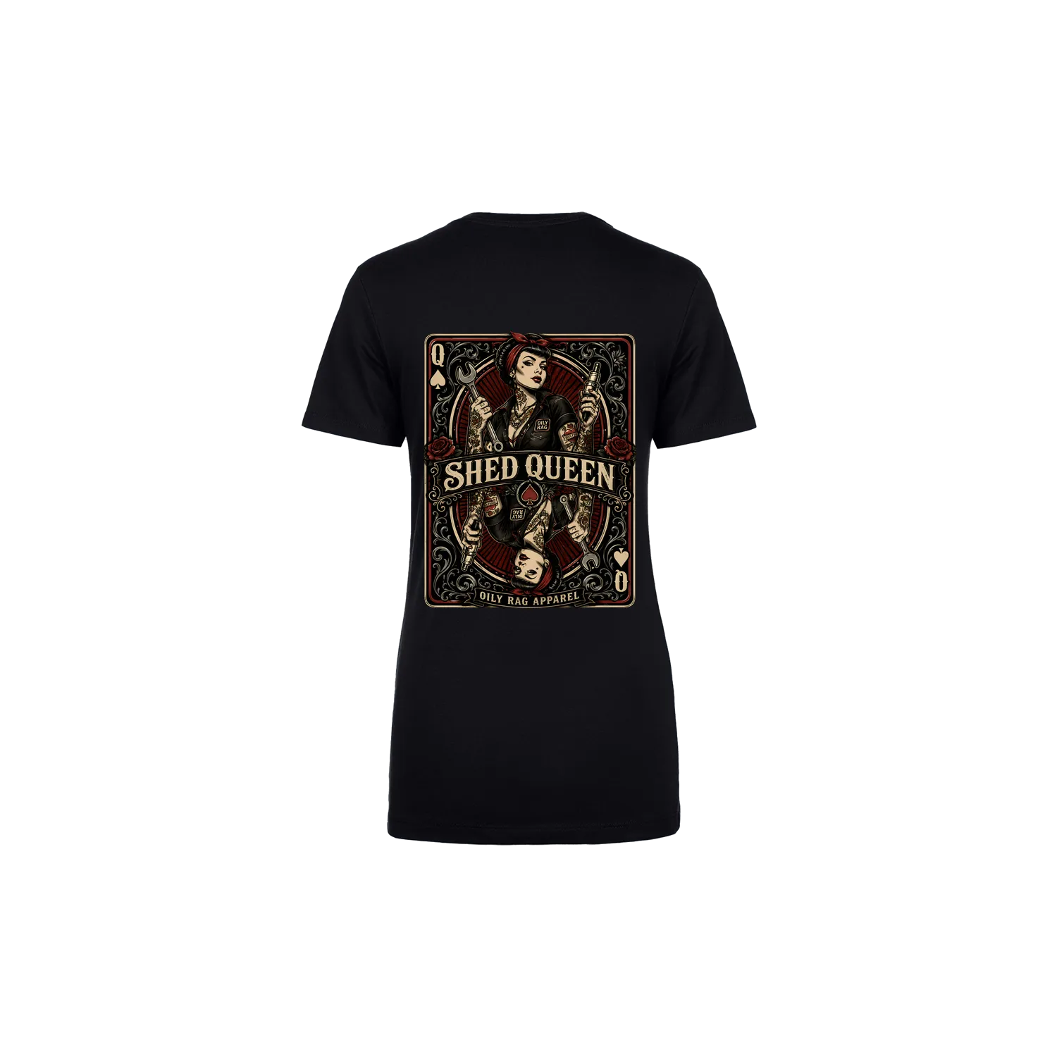 Black back flat lay