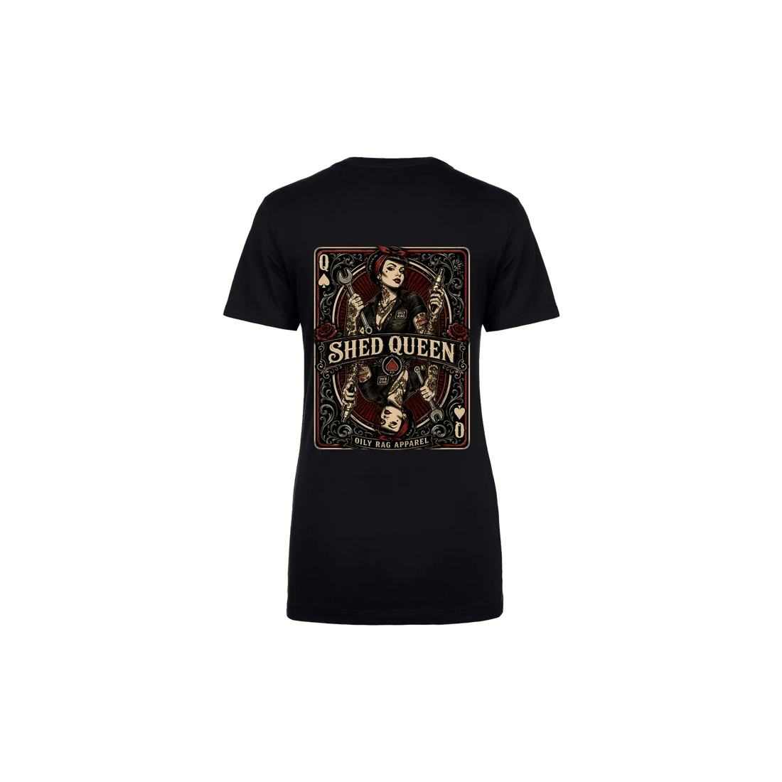 Black back flat lay