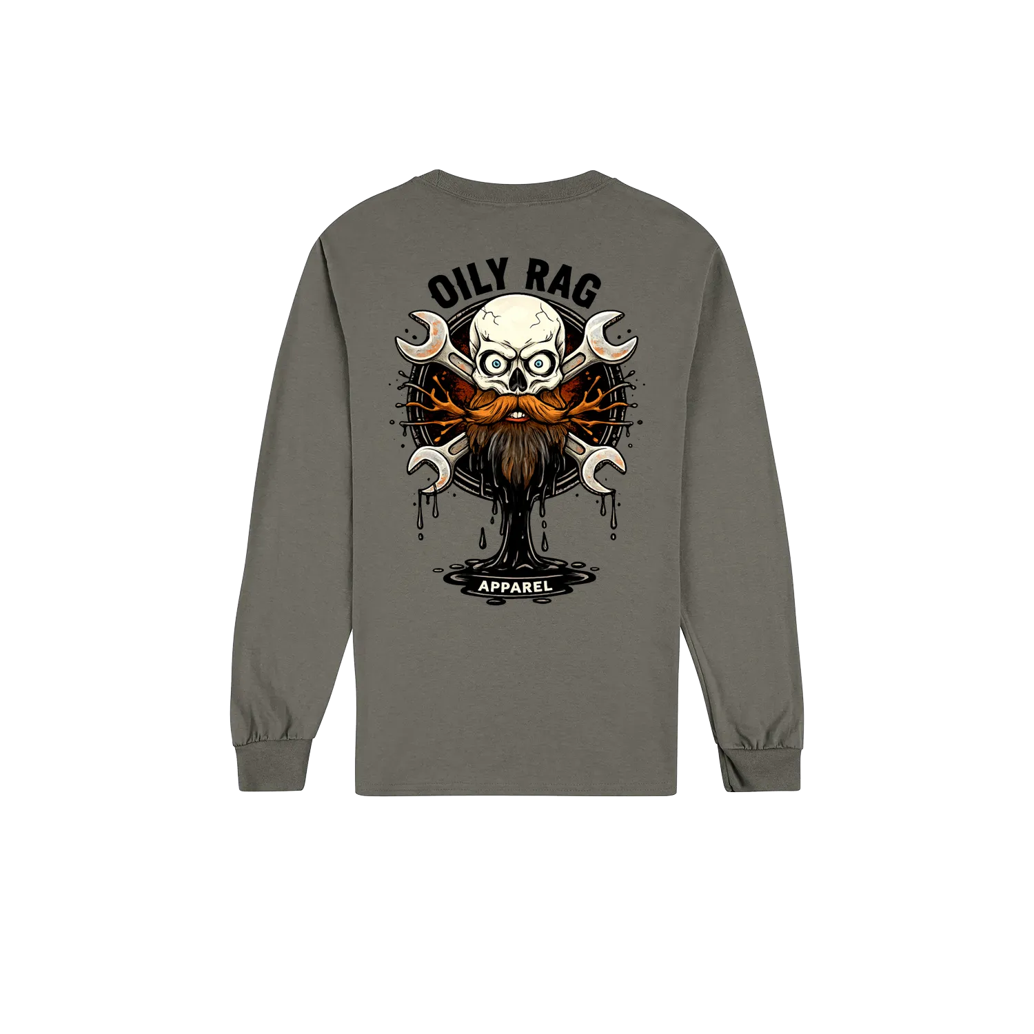 Charcoal back flat lay