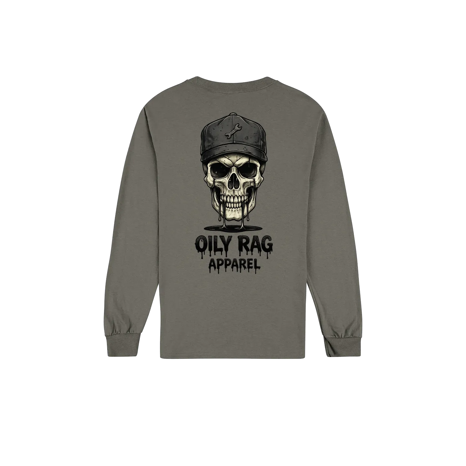Charcoal back flat lay