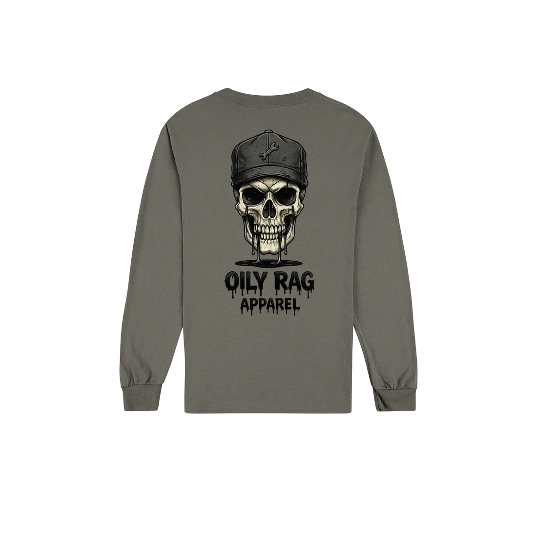 Charcoal back flat lay