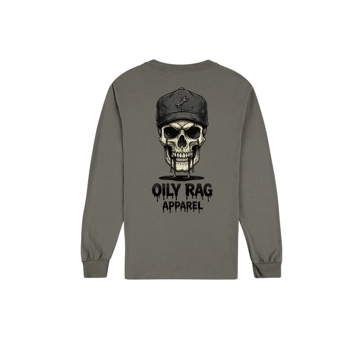 Charcoal back flat lay