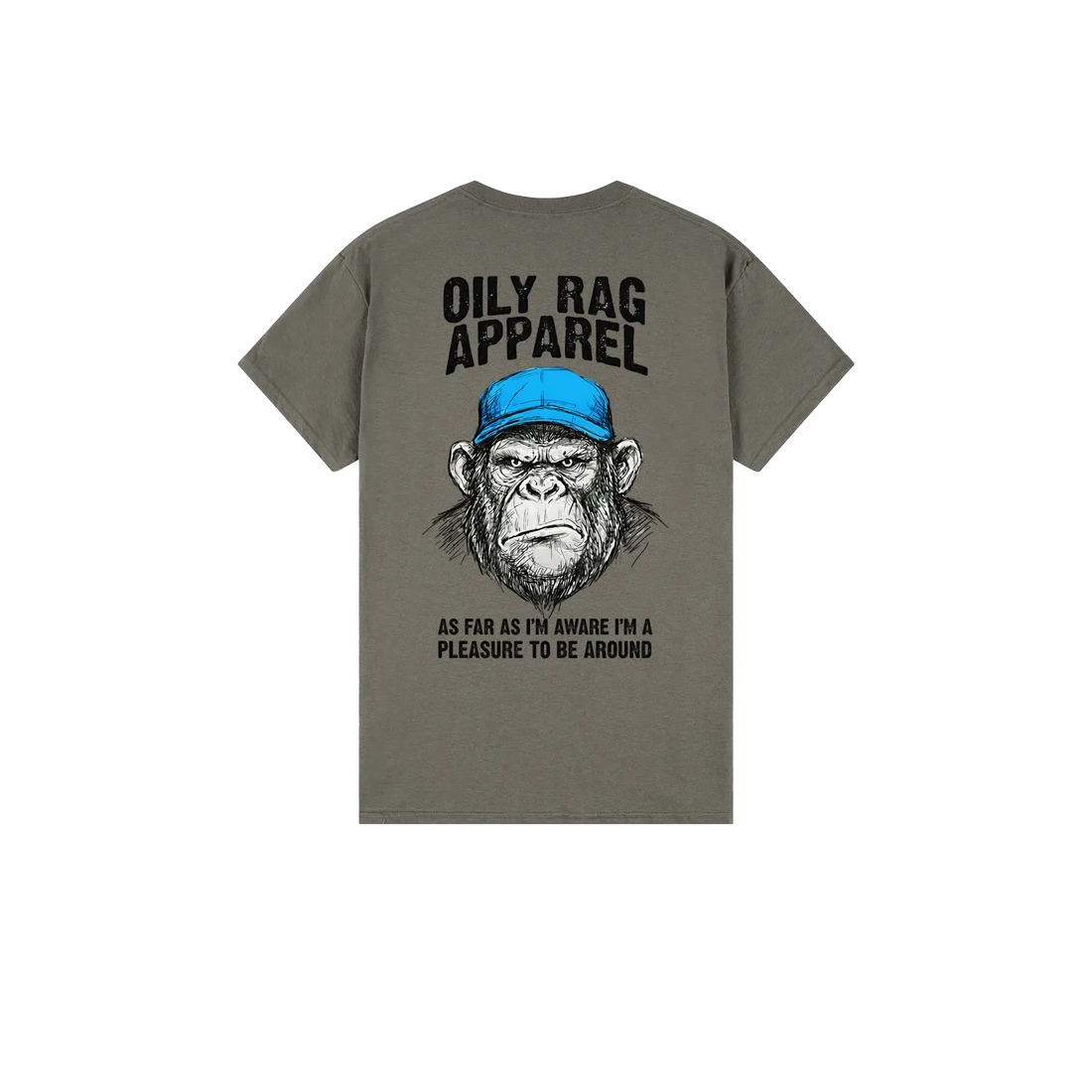 Charcoal back flat lay