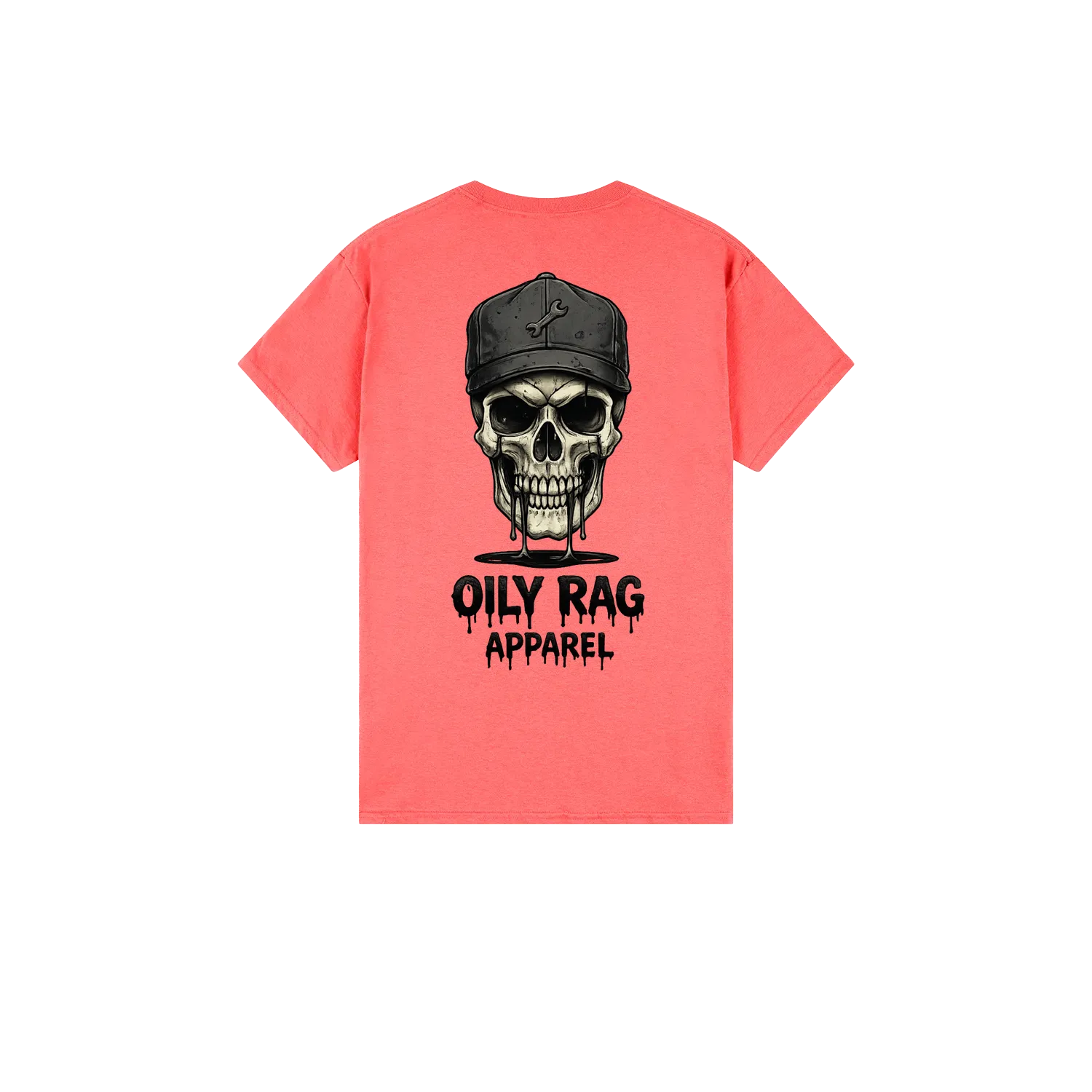 Coral Silk back flat lay