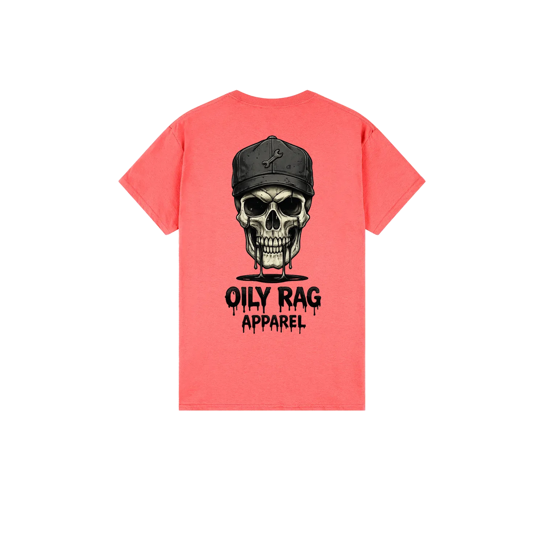 Coral Silk back flat lay