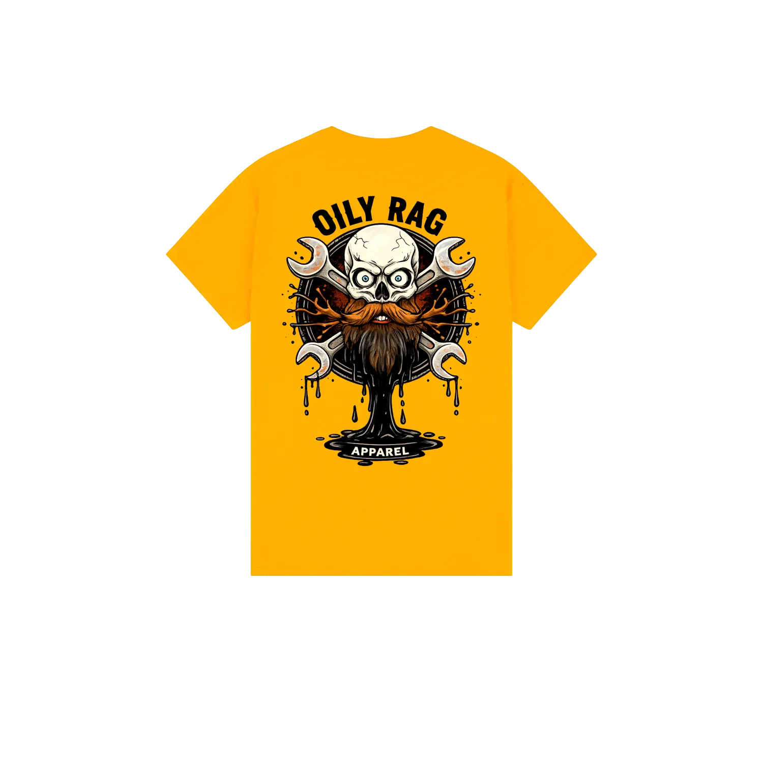 Gold back flat lay