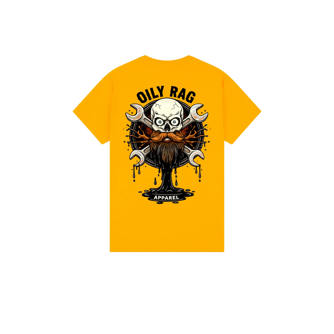 Gold back flat lay