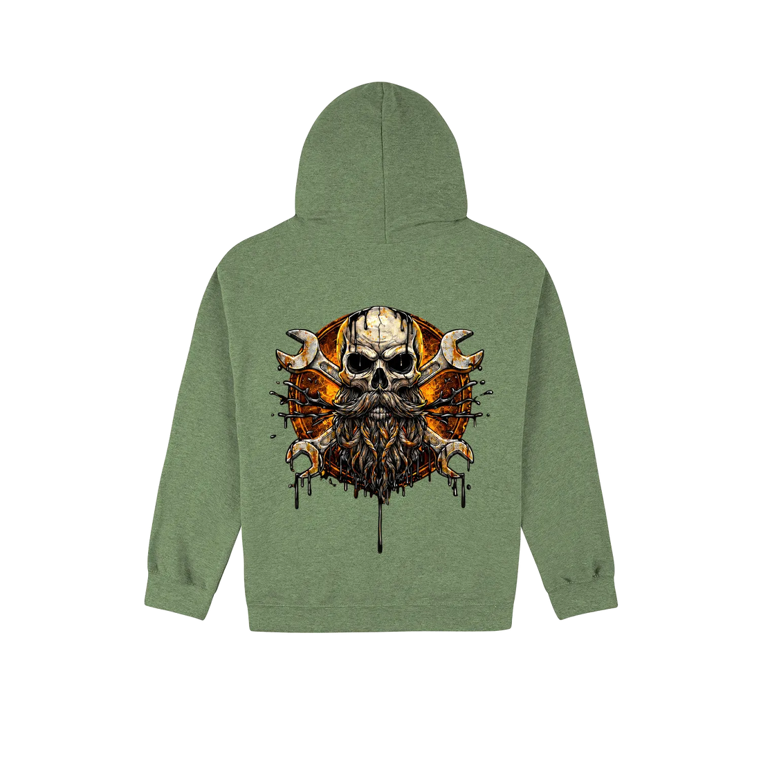 Heather Sport Dark Green back flat lay