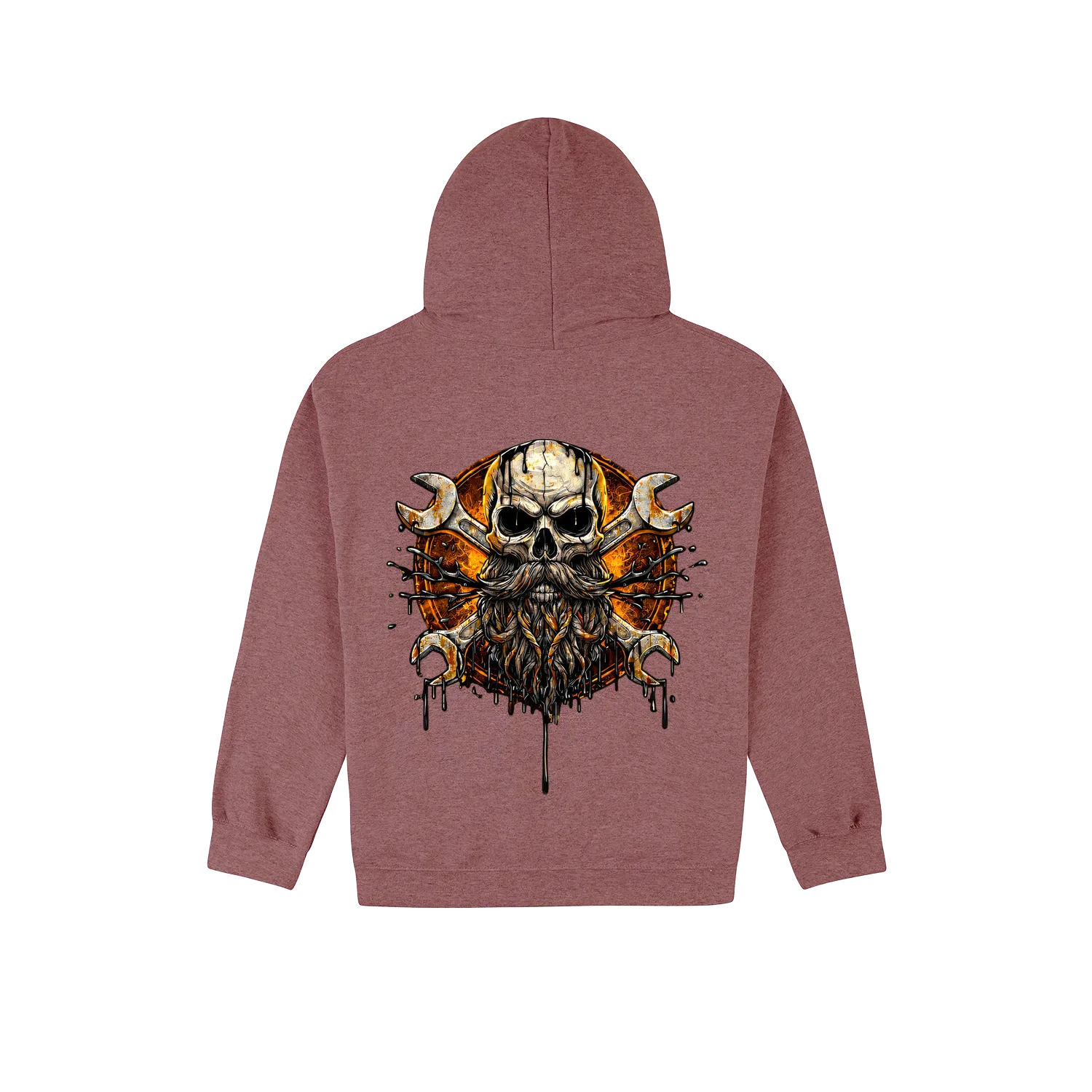 Heather Sport Dark Maroon back flat lay