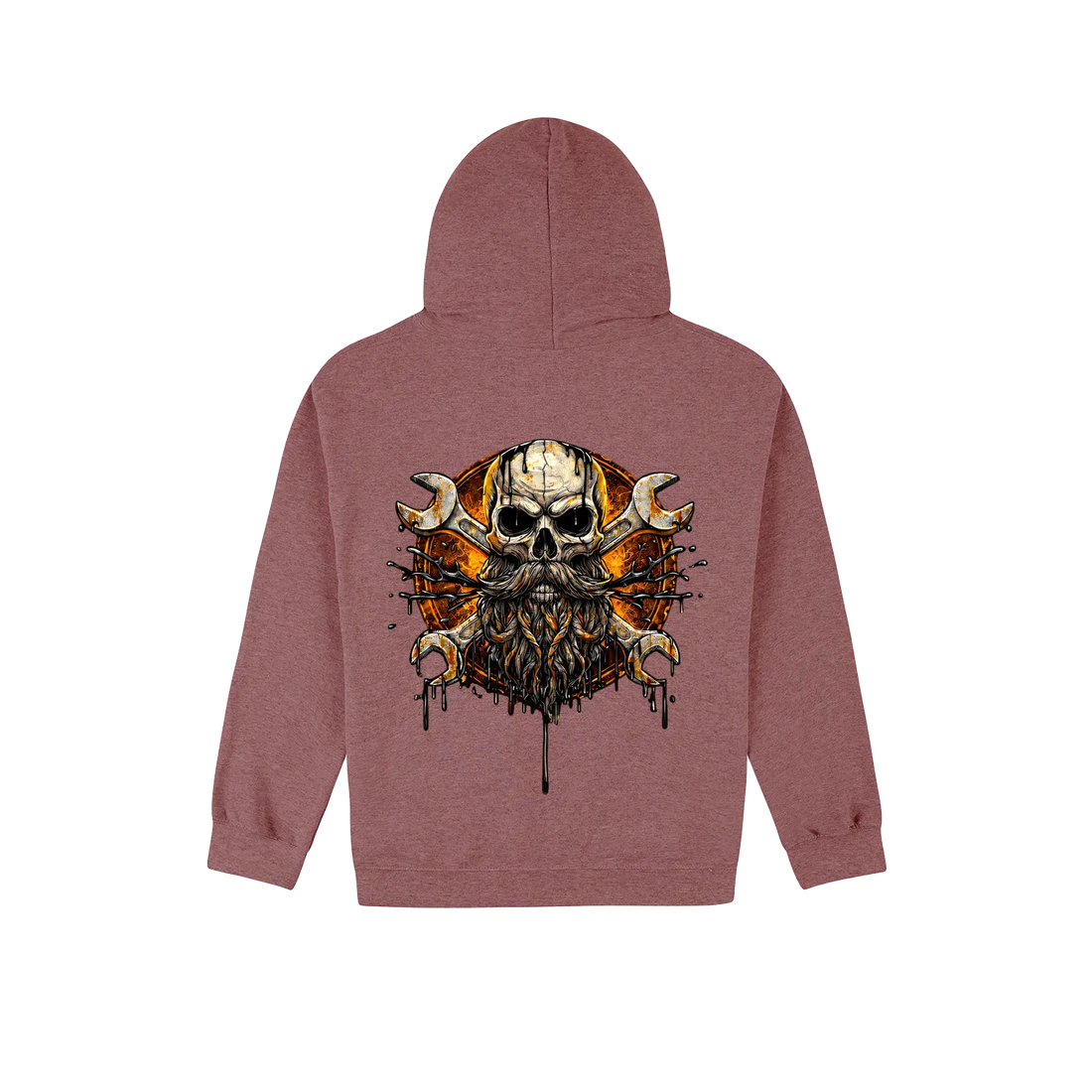 Heather Sport Dark Maroon back flat lay