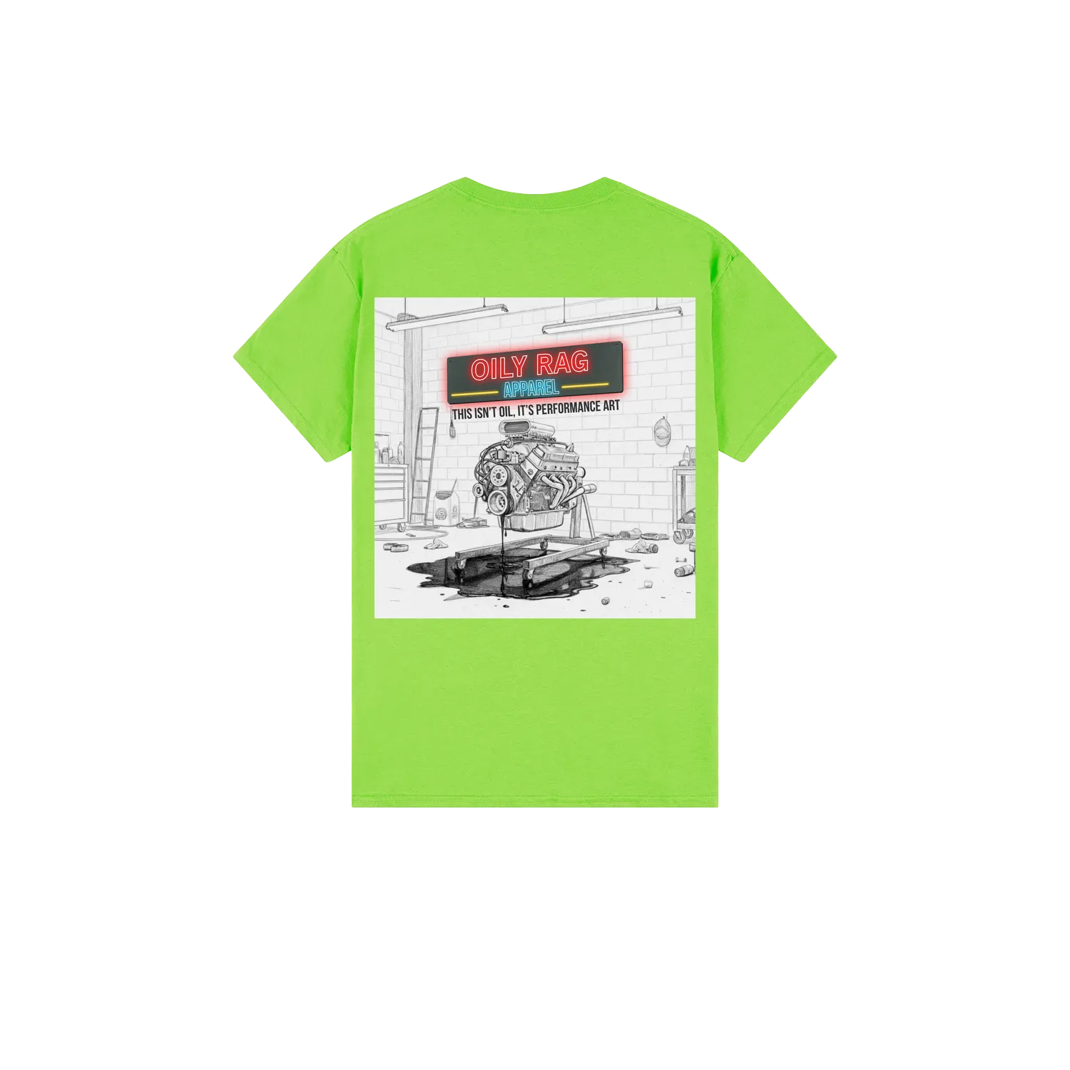 Lime back flat lay
