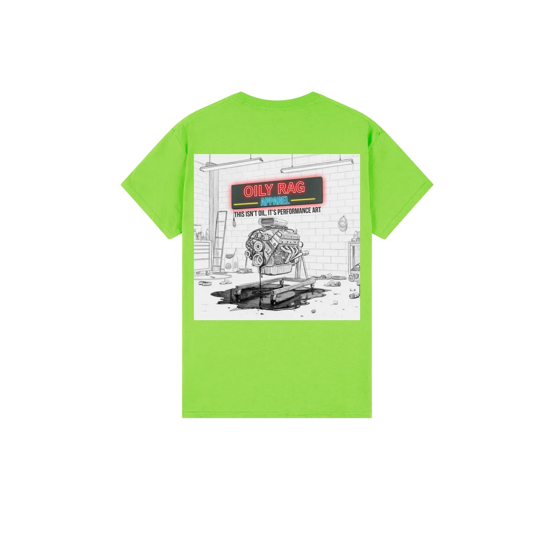 Lime back flat lay