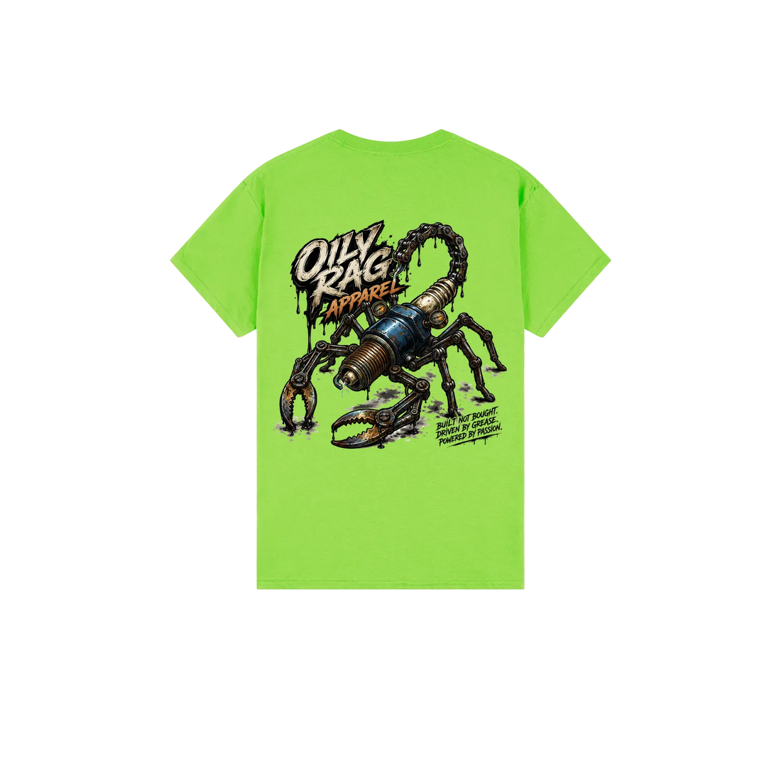 Lime back flat lay