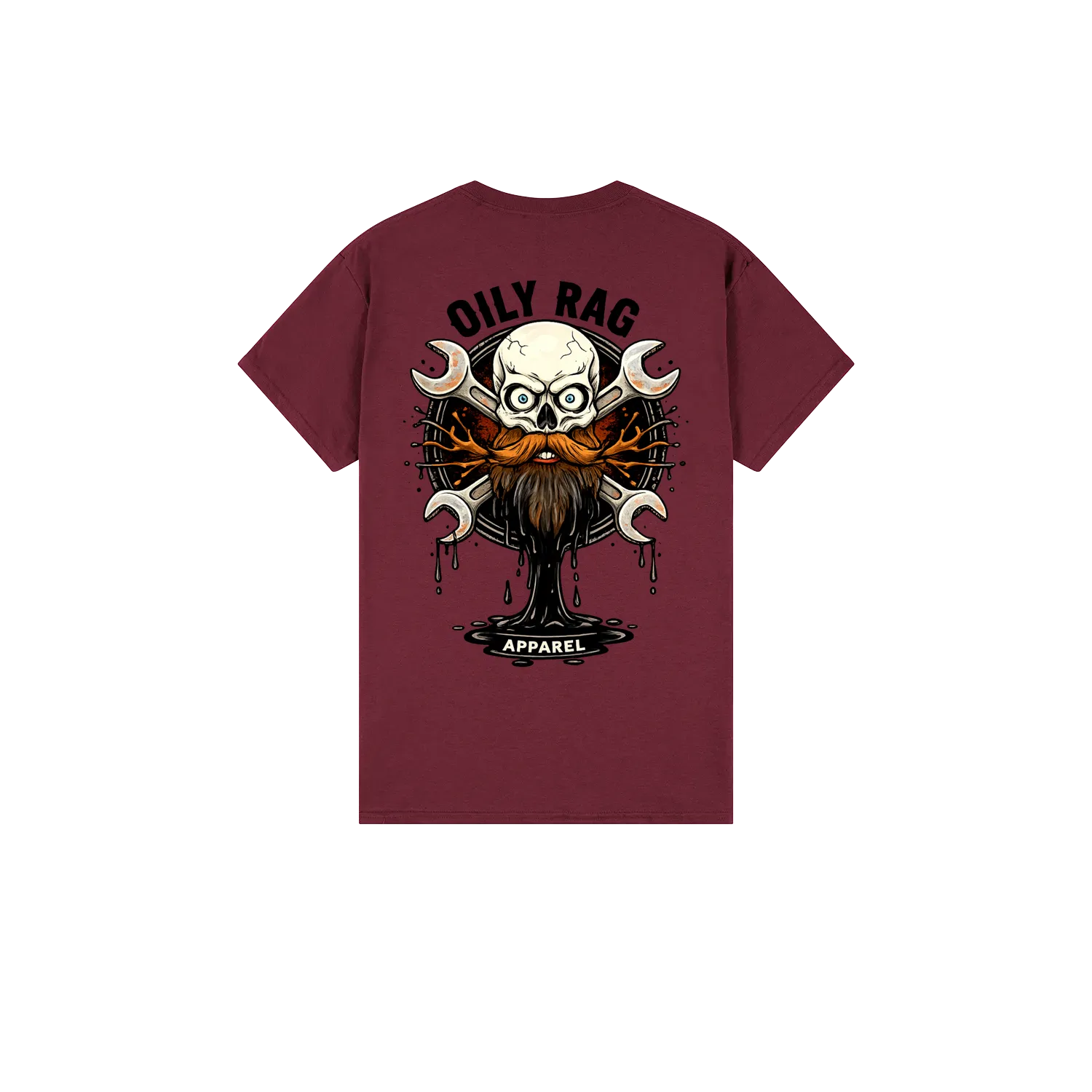 Maroon back flat lay