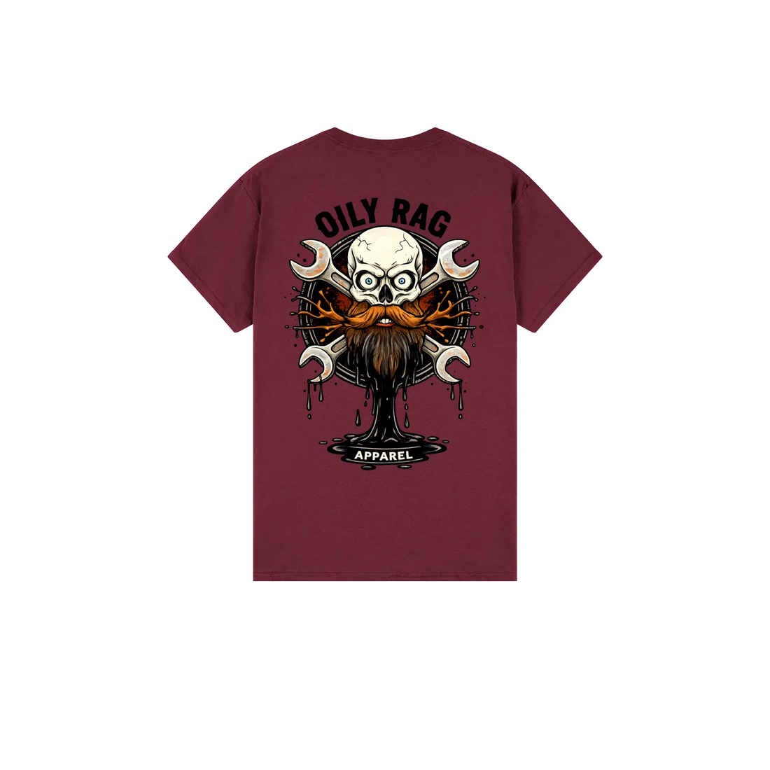 Maroon back flat lay