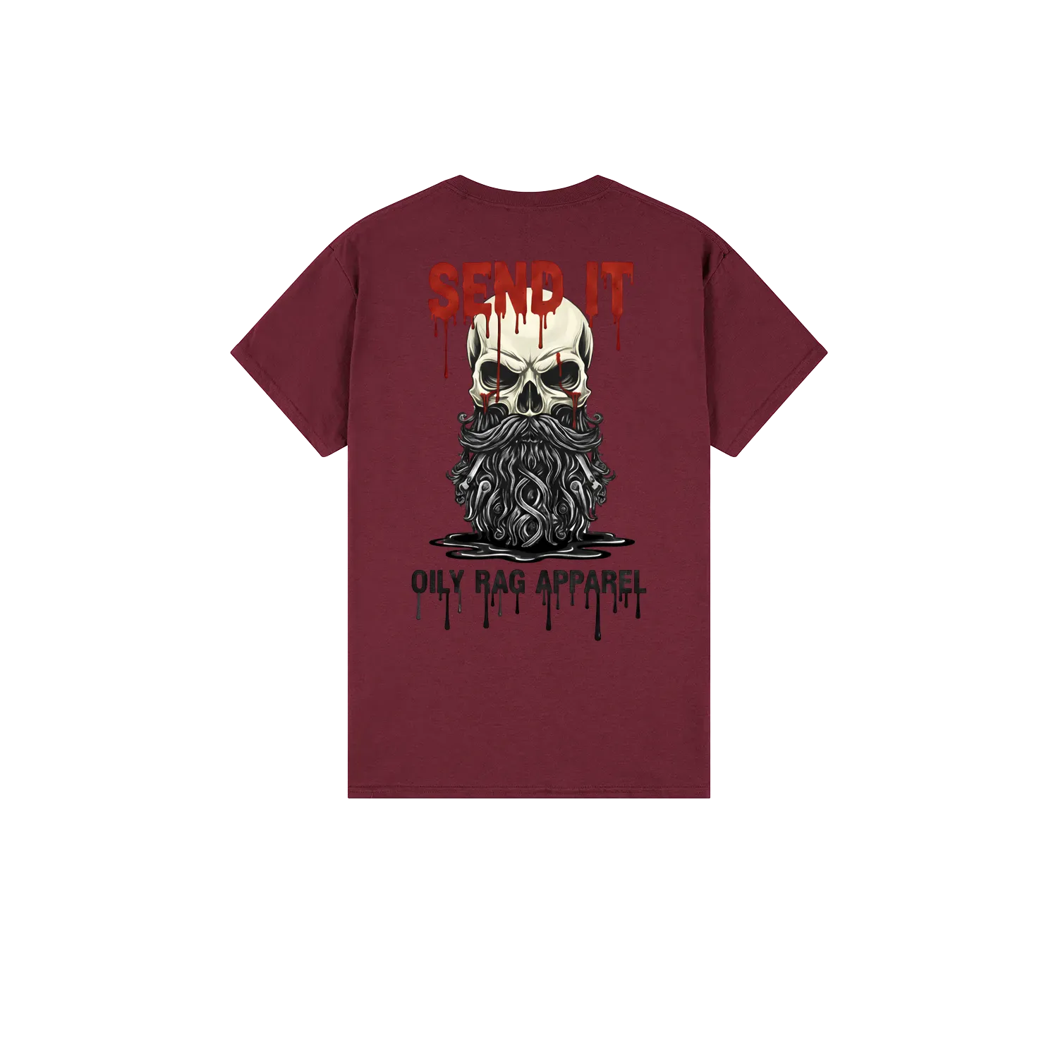 Maroon back flat lay