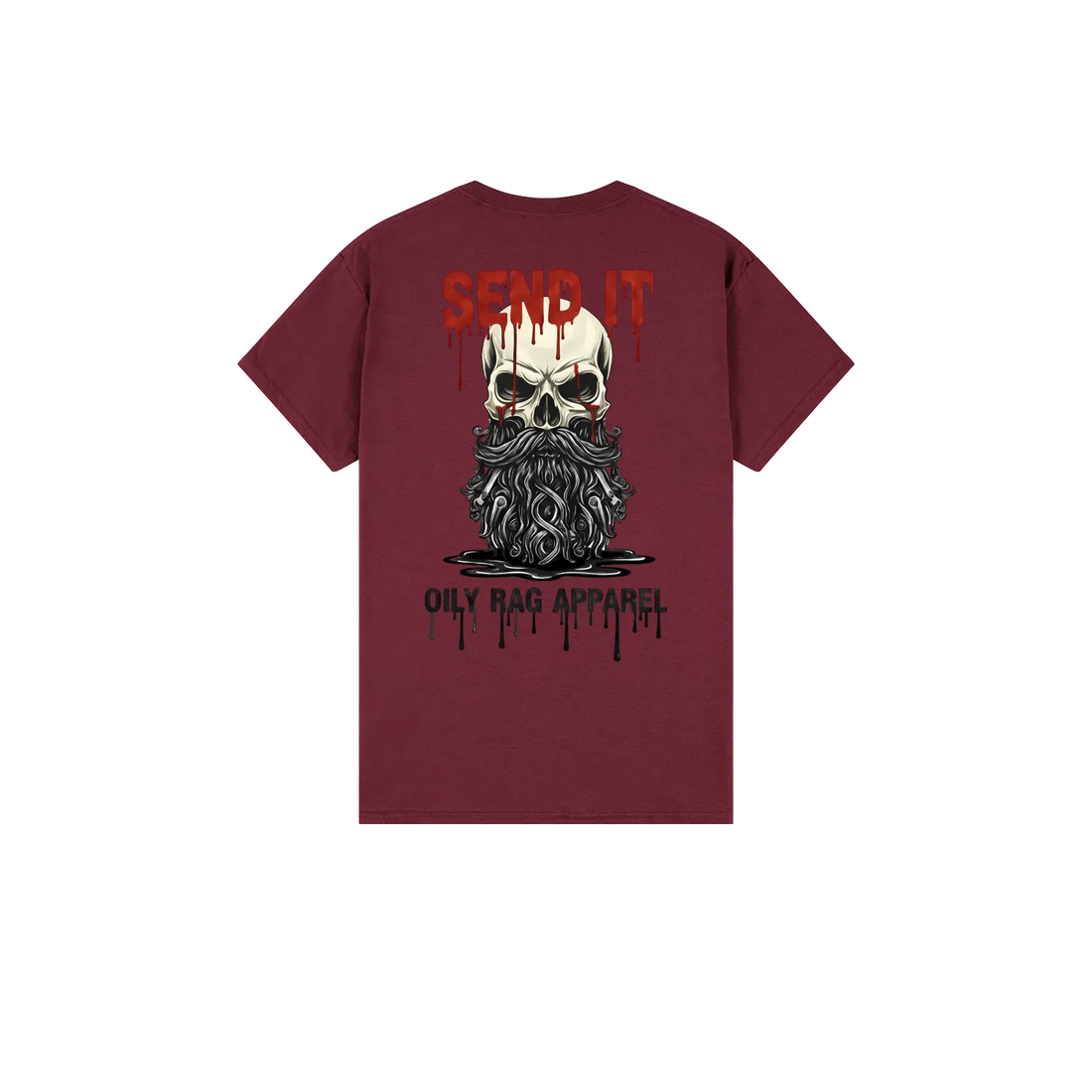Maroon back flat lay
