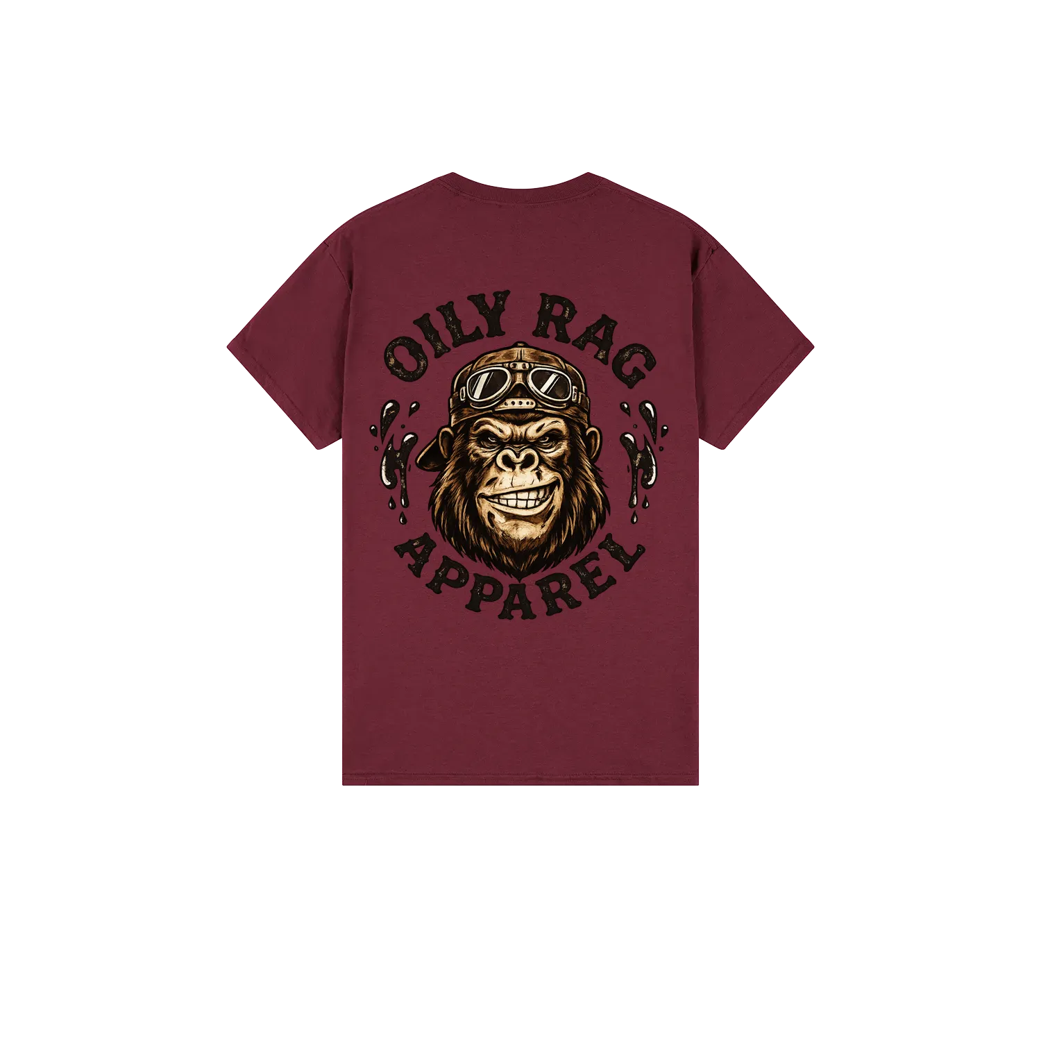 Maroon back flat lay