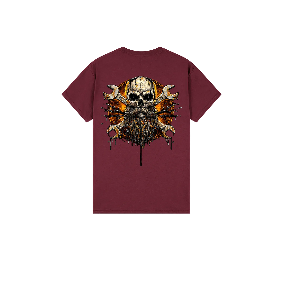 Maroon back flat lay