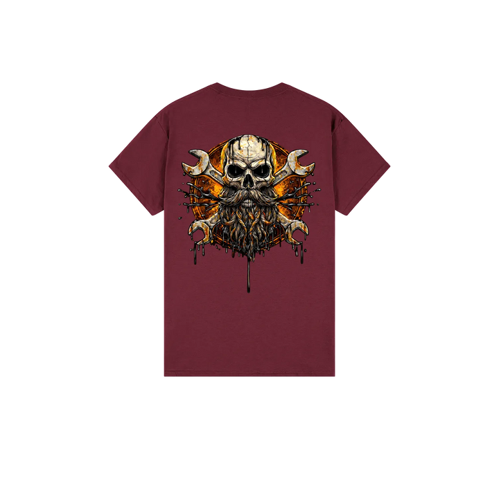 Maroon back flat lay