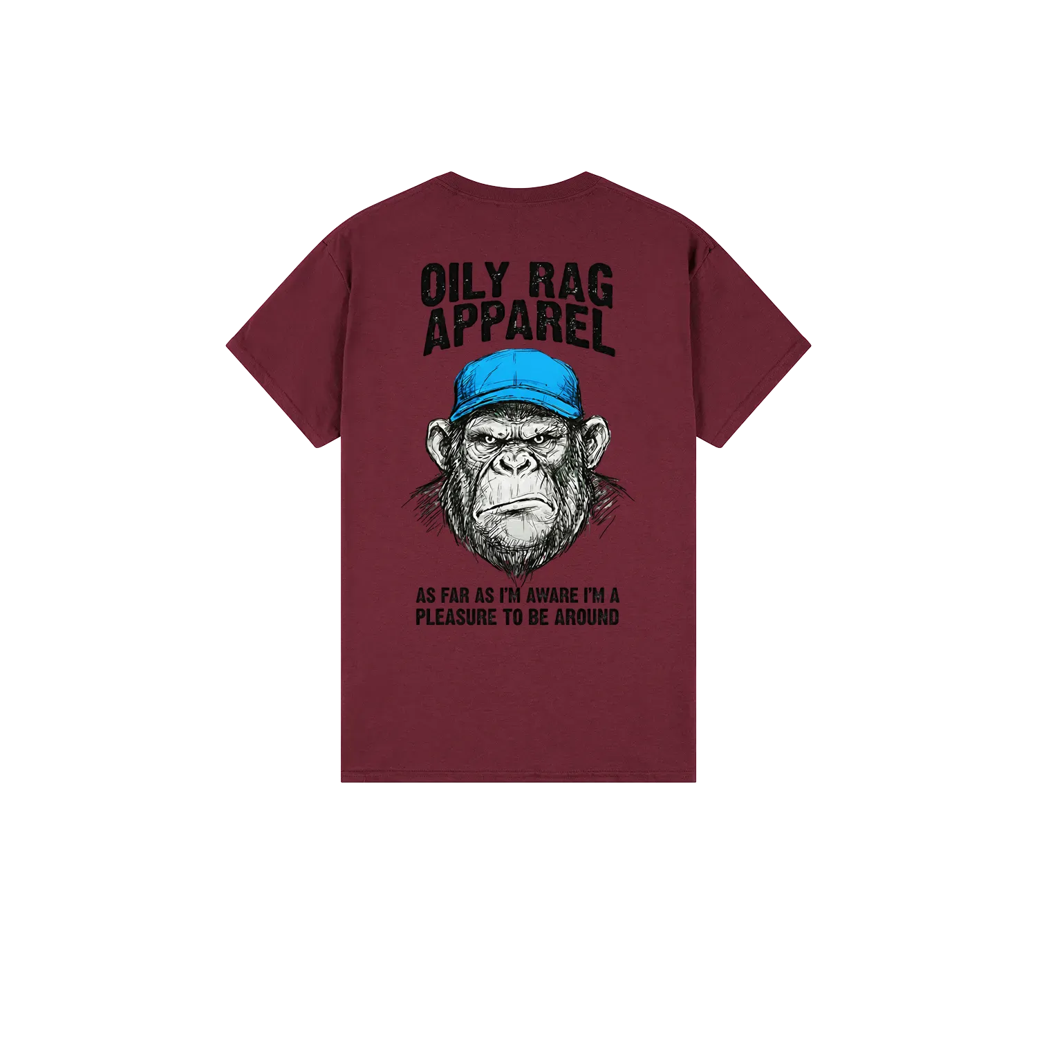 Maroon back flat lay