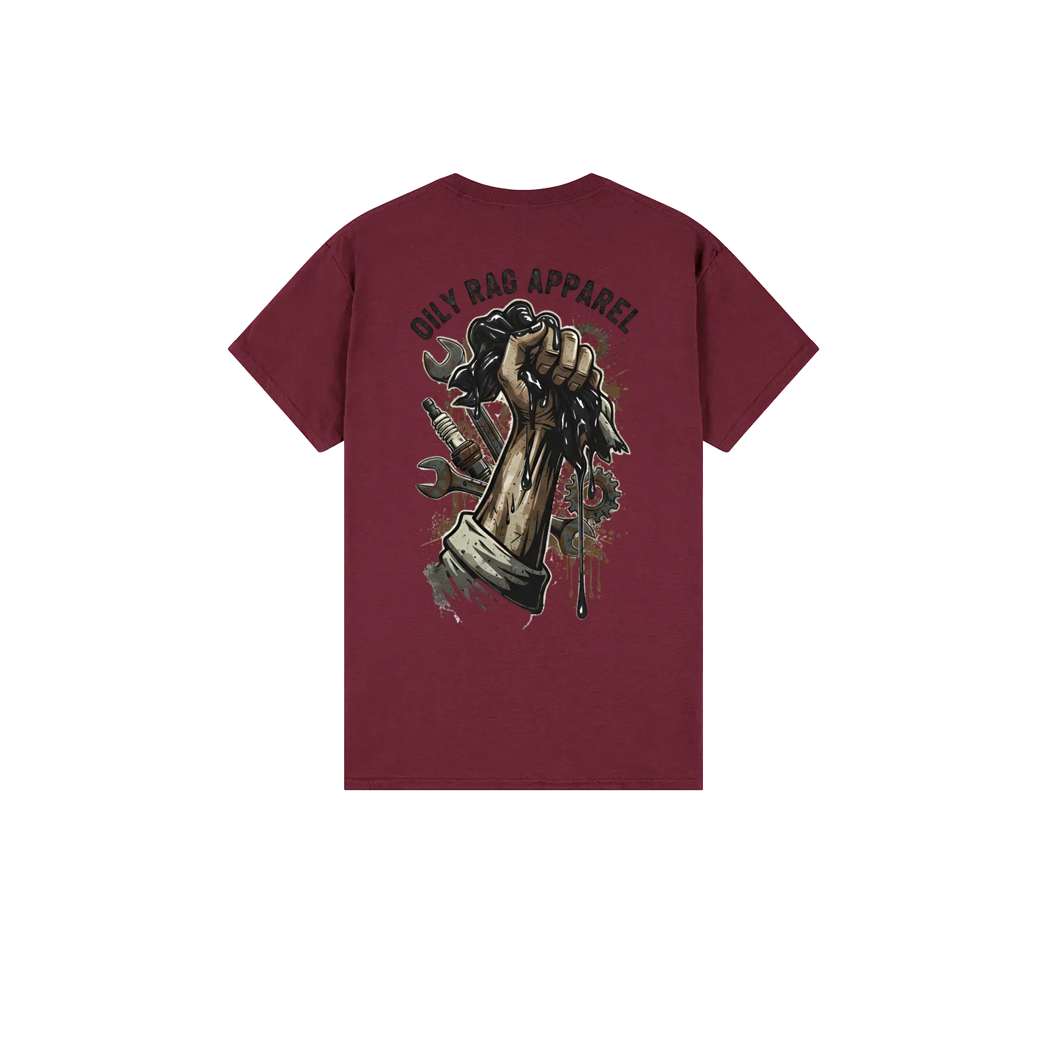 Maroon back flat lay