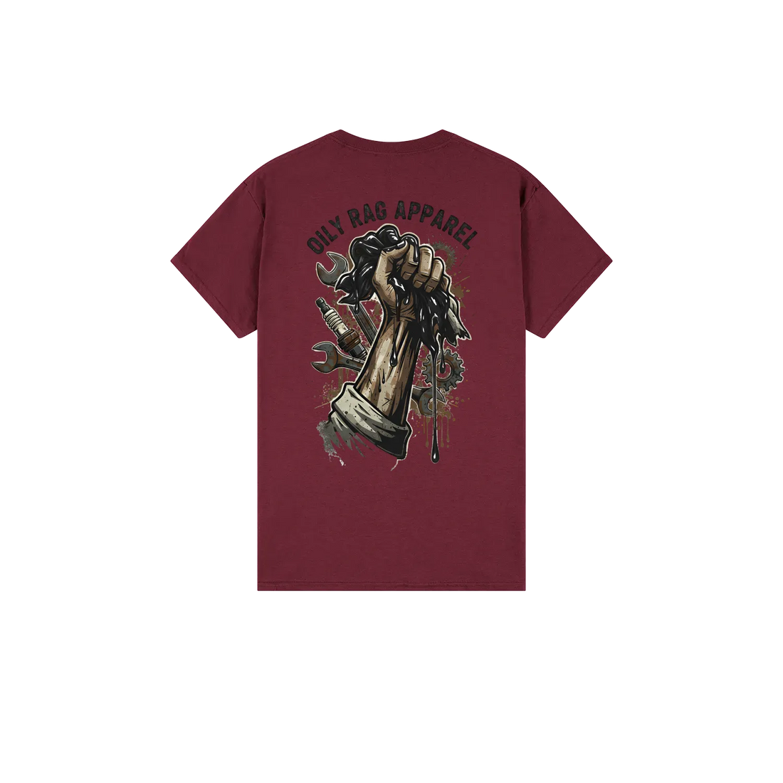 Maroon back flat lay