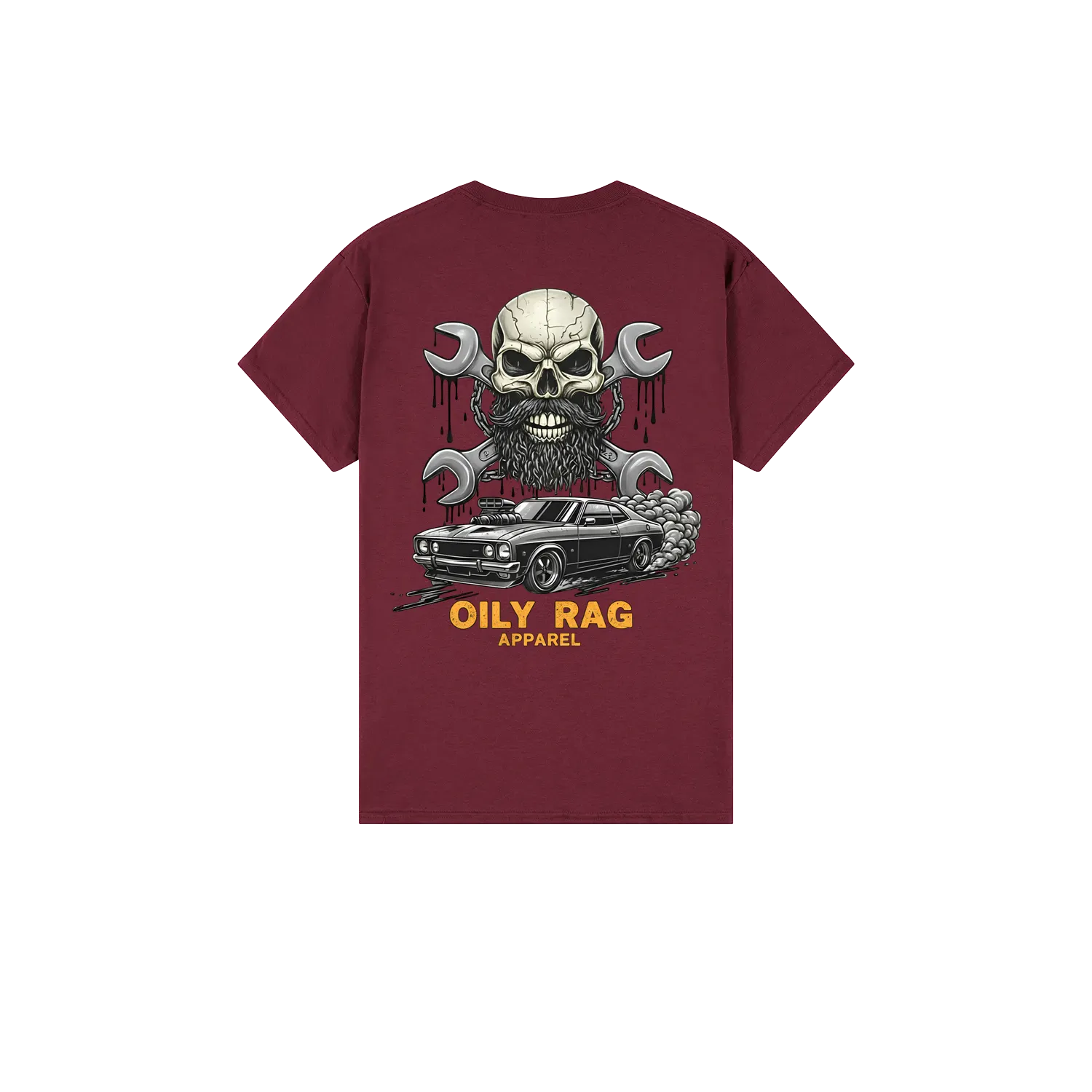 Maroon back flat lay