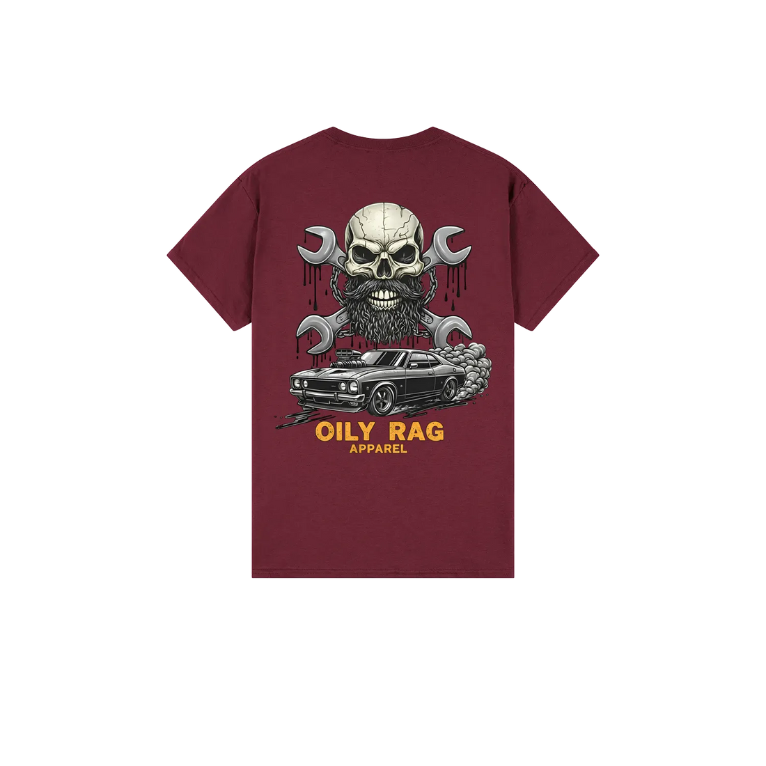 Maroon back flat lay